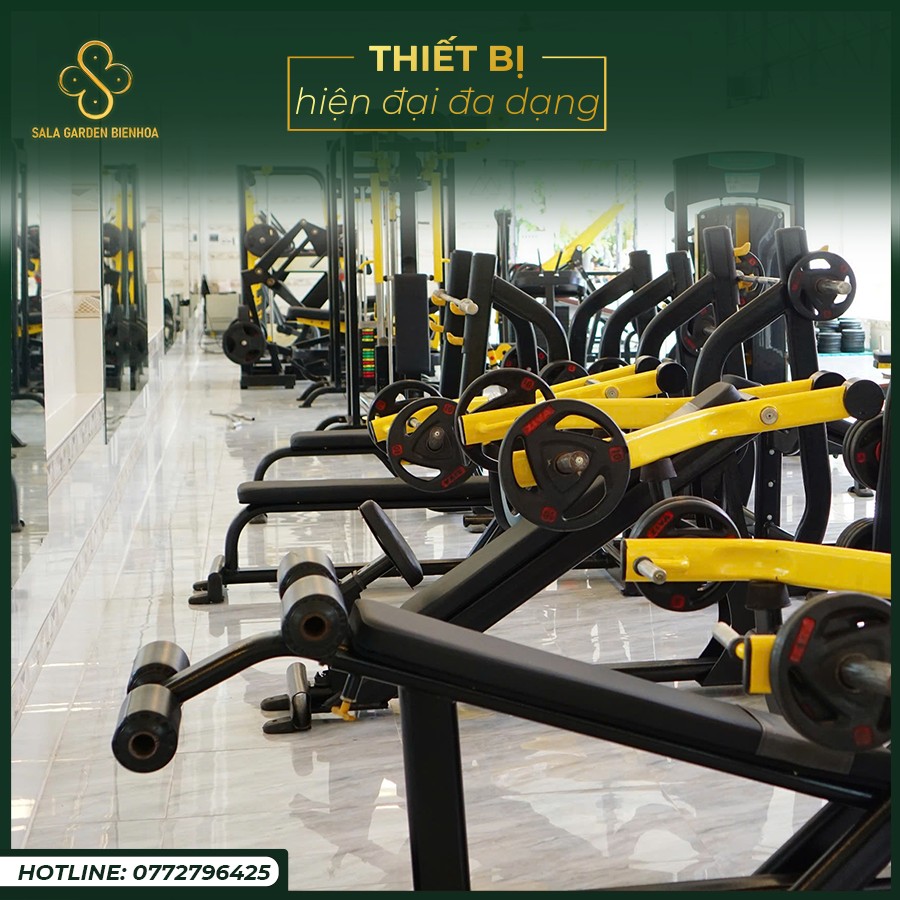 Phòng tập gym hiện đại tại Biên Hòa