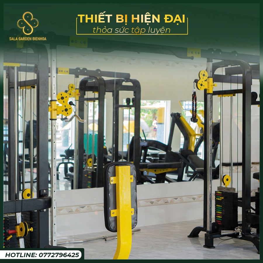 Phòng tập gym hiện đại tại Biên Hòa